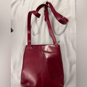 Hobo Bags red crossbody “festival” style bag. EUC